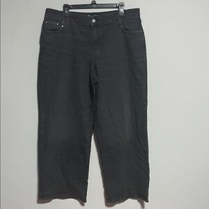 Boden Black Wide Leg Jeans Size 14R